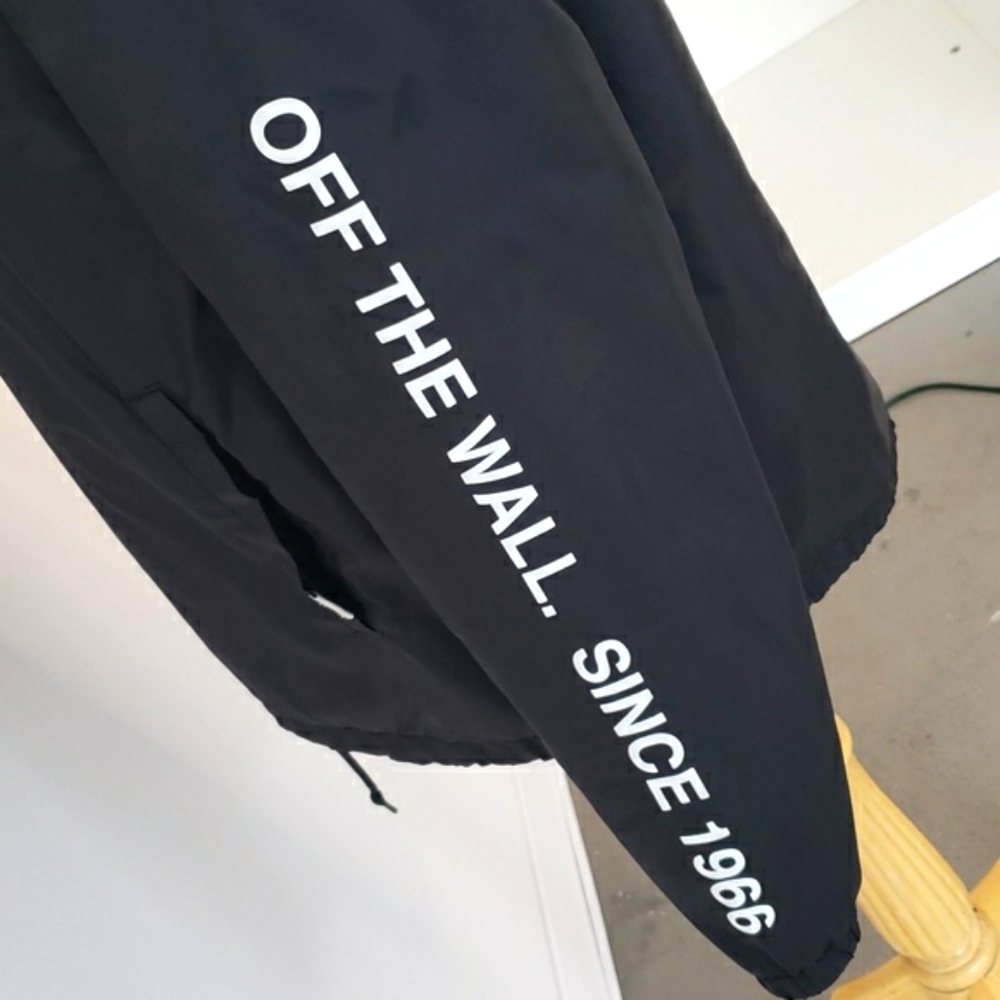 Vans Black coach referee nylon windbreaker jacket